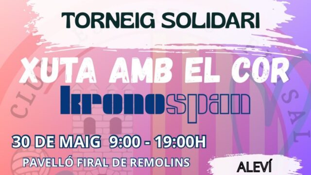 Imatge del cartell del torneig solidari 'Xuta amb el cor' (CE Futsal Tortosa)